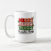 Mug Joyeux Noël Infirmière pédiatrique (Gauche)