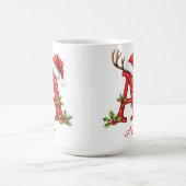 Mug Joyeux Noël initiale A monogramme  (Centre)