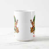 Mug Joyeux Noël initiale de monogramme personnalisé O (Centre)