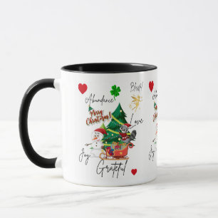 Mug Joyeux Noël Joie, Amour & Abondance Fête