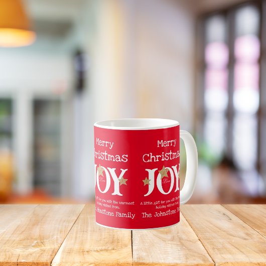 Mug Joyeux Noël Joie Un Petit Cadeau Pour Vous Cool Ro