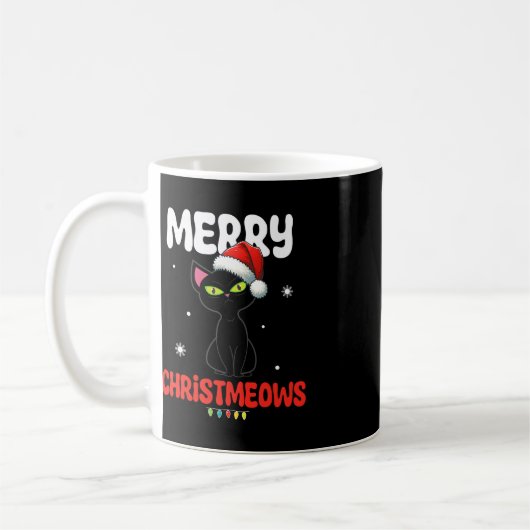 Mug Joyeux Noël Jolly Chat Noël Enfants (Gauche)