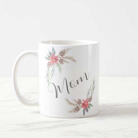 Mug Joyeux Noël Jour Maman Cadeau spécial (Gauche)
