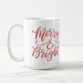 Mug Joyeux Noël joyeux et lumineux (Gauche)