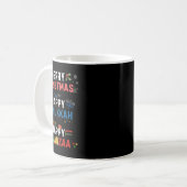 Mug Joyeux Noël Joyeux Hanoukka Joyeux Kwanzaa 10 (Devant gauche)