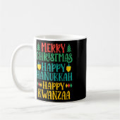 Mug Joyeux Noël Joyeux Hanoukka Joyeux Kwanzaa 11 (Gauche)