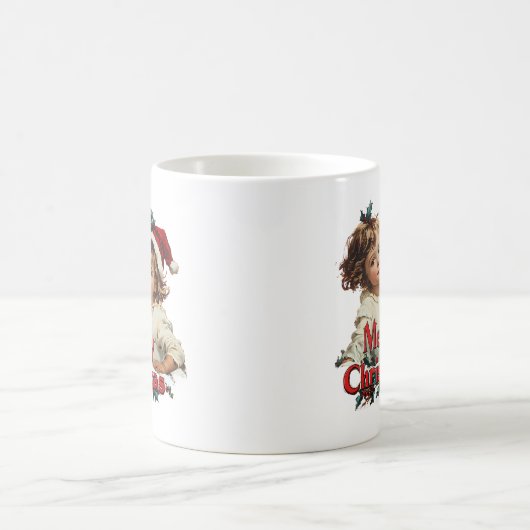 Mug Joyeux Noël - Joyeux Noël avec un enfant mignon (Centre)