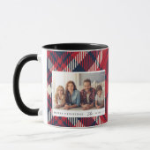 Mug Joyeux Noël Joyeux Noël personnalisé Photo de fami (Gauche)