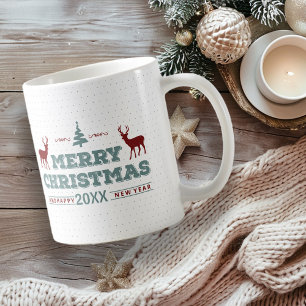 Mug Joyeux Noël Joyeux Nouvel An Deer ID612
