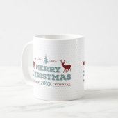 Mug Joyeux Noël Joyeux Nouvel An Deer ID612 (Devant gauche)