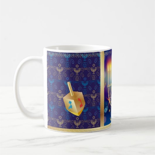 Mug Joyeux Noël juif Hanoukka (Gauche)