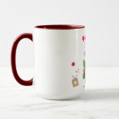 Mug Joyeux Noël Koala Père Noël rouge et vert Sc (Gauche)