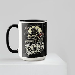 Mug Joyeux Noël Krampus Randonnées en traîneau de Kram