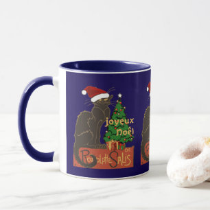 Mug Joyeux Noel Le Chat Noir Parodie Avec Arbre de Yul