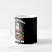 Mug Joyeux Noël les gars Père Noël (Devant gauche)