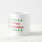 Mug Joyeux Noël letton (Devant gauche)