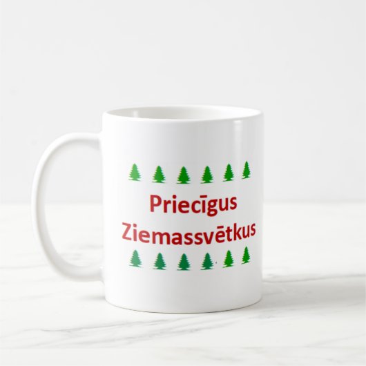 Mug Joyeux Noël letton (Gauche)