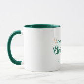Mug Joyeux Noël Lettres étoiles Famille (Gauche)