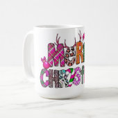 Mug Joyeux Noël, Lumières de Noël, Fête de Noël (Devant gauche)