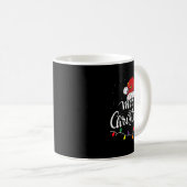 Mug Joyeux Noël Lumières Rouge Noël Chapeau Noël Famil (Devant droit)