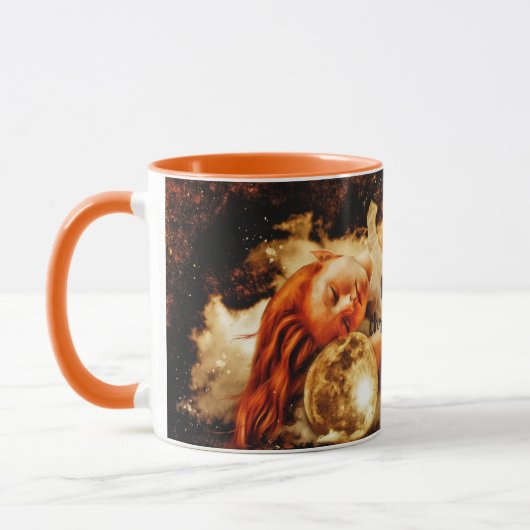Mug Joyeux Noël Lune Ange (Gauche)