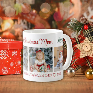 Mug Joyeux Noël Maman 4 Photo Collage