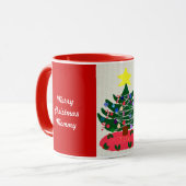 Mug Joyeux Noël maman Arbre Décoré Musique (Devant gauche)