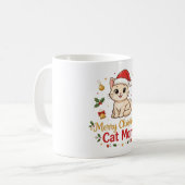 Mug Joyeux Noël Maman Chat (Devant gauche)