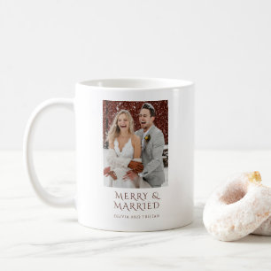 Mug Joyeux Noël Mariés - Photo de vacances
