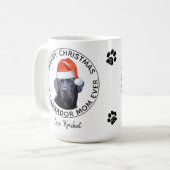 Mug Joyeux Noël Meilleur Labrador Maman Ever Black Lab (Devant gauche)