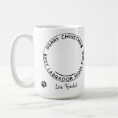 Mug Joyeux Noël Meilleur Labrador Maman Ever Black Lab (Gauche)