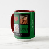 Mug Joyeux Noël Meilleure maman Ever collage photo (Devant gauche)