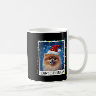 Mug Joyeux Noël Meranian Chapeau de Père Noël Xmas Chi