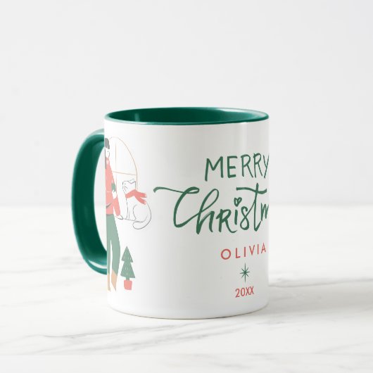 Mug Joyeux Noël Mignon (Devant gauche)