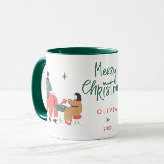 Mug Joyeux Noël Mignon (Devant gauche)