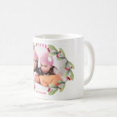 Mug Joyeux Noël Mistletoe photo de jour férié (Devant droit)