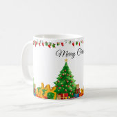 Mug Joyeux Noël moderne père Noël (Devant gauche)