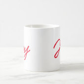 Mug Joyeux Noël moderne rouge et blanc (Centre)