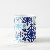 Mug Joyeux Noël Motif de Faux de neige d'hiver (Centre)