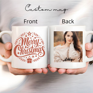 Mug Joyeux Noël, mug personnalisé avec photo et no