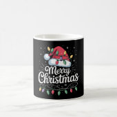 Mug Joyeux Noël Noël Lumières Santa Hat Famille (Centre)