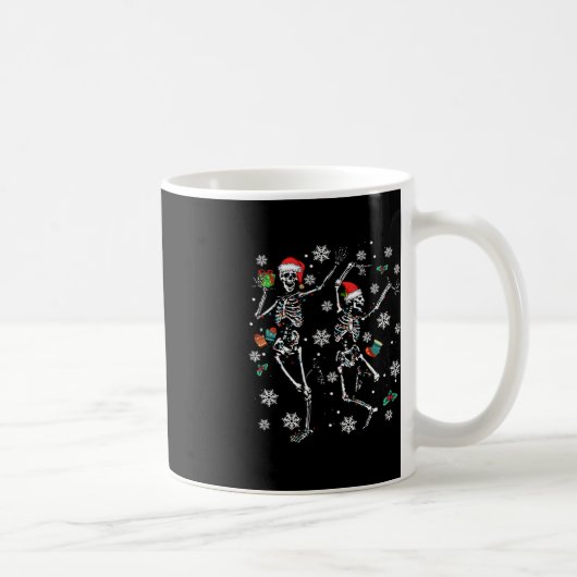 Mug Joyeux Noël Noël Squelette Danc (Droite)