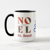 Mug Joyeux Noel Noël Vous Êtes Le Meilleur Enseignant (Gauche)