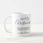 Mug Joyeux Noël noir et blanc (Gauche)