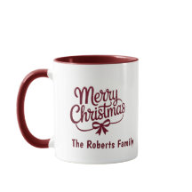 Joyeux Noël Nom de Famille Personnalisé