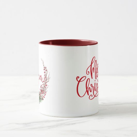 Mug Joyeux Noël Nom de la couronne (Centre)