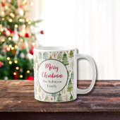 Mug Joyeux Noël Nom du devis Forêts saisonnières Arbre
