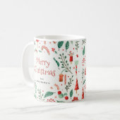 Mug Joyeux Noël nom personnalisé (Devant gauche)