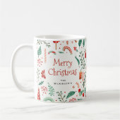 Mug Joyeux Noël nom personnalisé (Gauche)