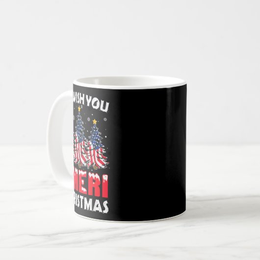 Mug Joyeux Noël Nous Vous Souhaitons Ameri Xmas Americ (Devant gauche)